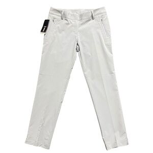 Adidas Women's Golf Pants SIZE 10 Collegiate Chrome Zip Pockets FLAW "PINHOLE"